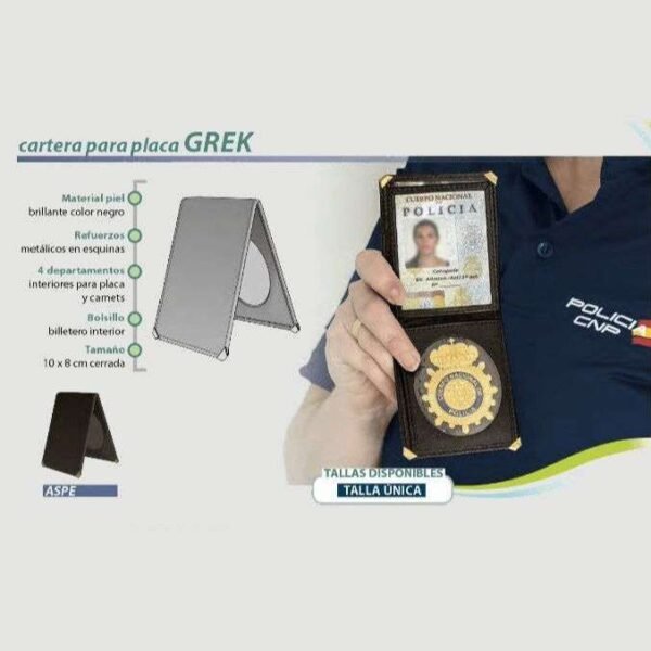 CARTERA PORTACARNET Y PLACA