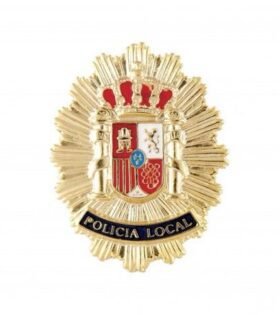 PLACA POLICÍA LOCAL METÁLICA PARA CARTERA