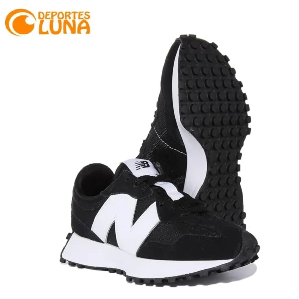 Zapatillas New Balance MS327CBW blancas retro running suela