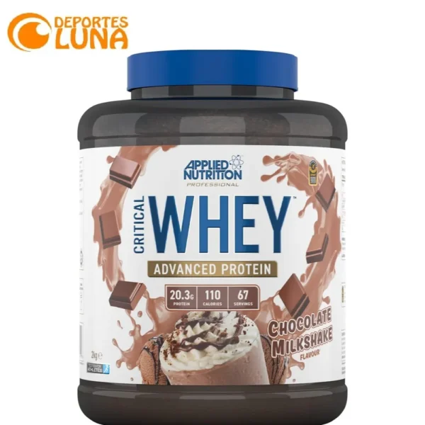 Critical Whey 2 kg de Applied Nutrition – Proteína avanzada para deportistas chocolate