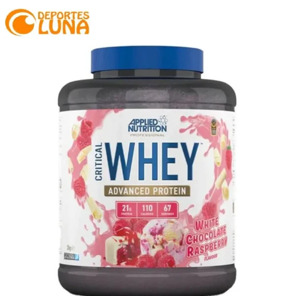 Critical Whey 2 kg de Applied Nutrition – Proteína avanzada para deportistas chocolate blanco