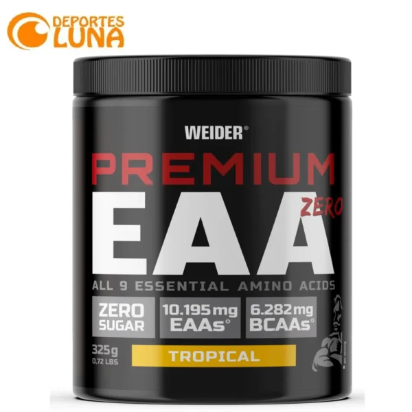 Weider Premium EAA Zero 325g – Aminoácidos esenciales sin azúcar
